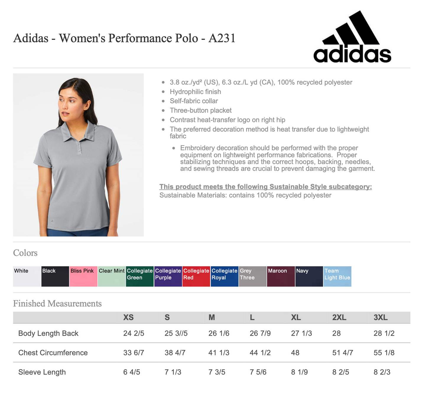 Adidas Performance Golf Shirts
