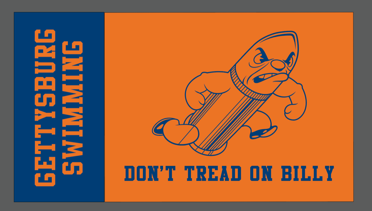 Custom Gettysburg Swim Flag