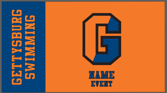 Custom Gettysburg Swim Flag