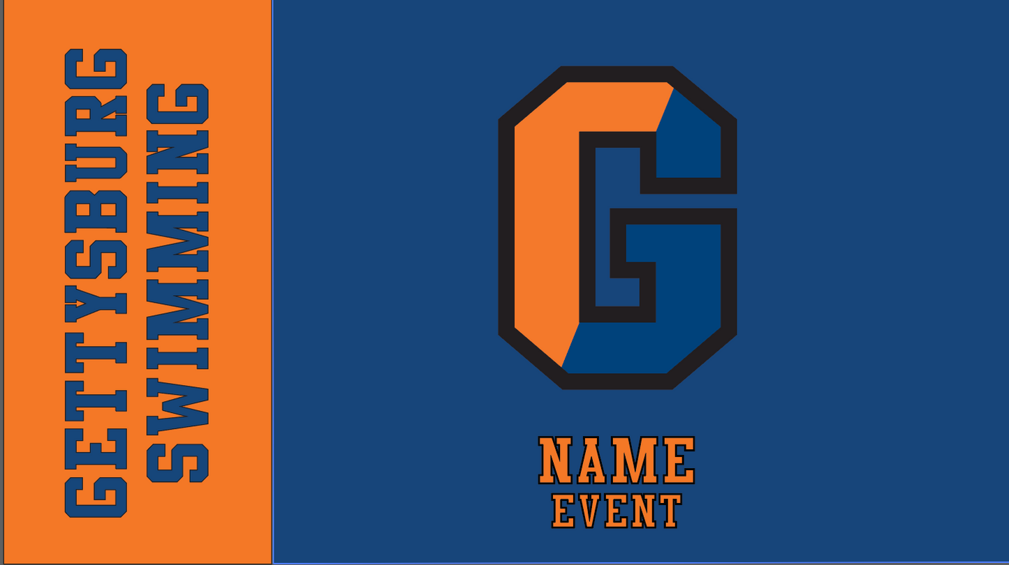 Custom Gettysburg Swim Flag